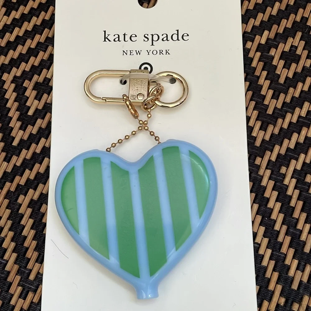 Striped Heart Coin Purse Bag Charm Keychain - kate spade new york x Target
